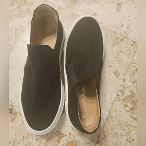 GUC Black & white platform Slip-On shoes, size 8.5m/39.5